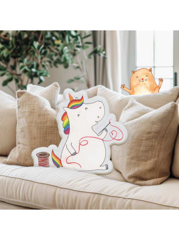 Mr. & Mrs. Panda kuschelkissen tier Einhorn Näherin ohne Spruch in Weiß