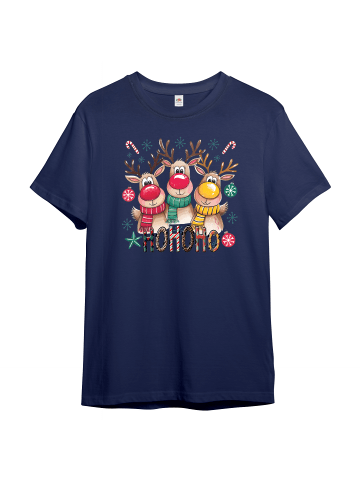 PAULGOS Kinder T-Shirt, HOHOHO in Navi-Blau