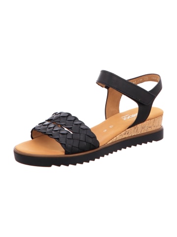 Gabor Comfort Keilsandaletten in Schwarz