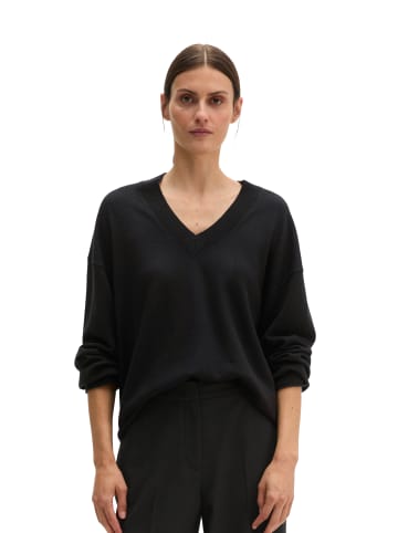 Marc O'Polo V-Neck-Pullover loose in Schwarz