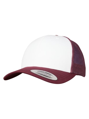  Flexfit Trucker in maroon/white/maroon