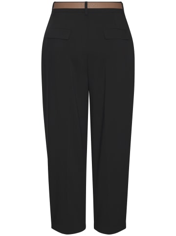 LASCANA Bundfaltenhose in schwarz