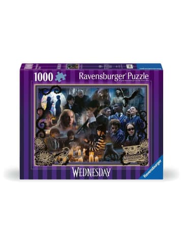Ravensburger Ravensburger Puzzle 1.000 Teile Wednesday: Das Beste von Staffel 1 in bunt