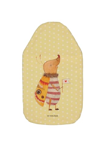 Mr. & Mrs. Panda Wärmflasche Nachtfalter Fähnchen ohne Spruch in Gelb Pastell