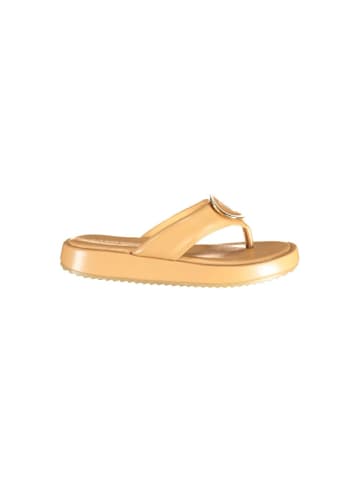 Laura Biagiotti Beige Polyurethan Damen Sandale