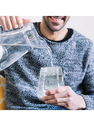 Mr. & Mrs. Panda Trinkglas Toast Party ohne Spruch in Transparent