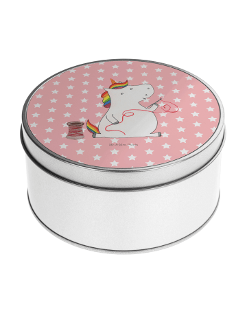 Mr. & Mrs. Panda Aufbewahrungsbox Einhorn Näherin ohne Spruch in Rot Pastell
