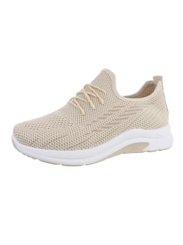 Ital-Design Freizeitschuh in Beige und Weiß
