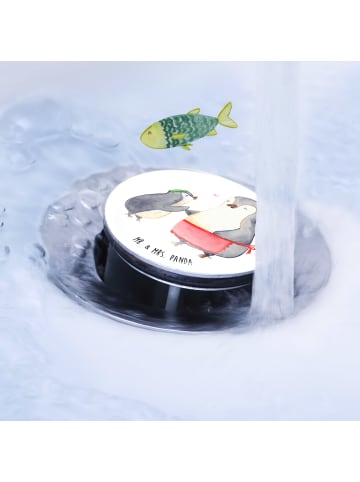 Mr. & Mrs. Panda waschbeckenstöpsel Pinguin mit Kind ohne Spruch in Weiß