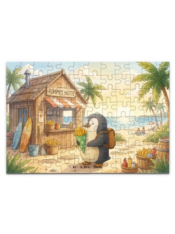 Mr. & Mrs. Panda Puzzle Pinguin Pommestüte Design ohne Spruch in Weiß