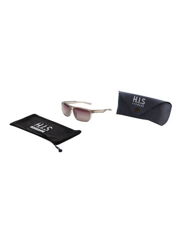 H.I.S. Sonnenbrille in hellbraun transparent