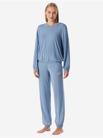 Schiesser Loungeanzug Casual Fashion in graublau