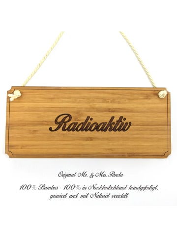Mr. & Mrs. Panda Türschild Radioaktiv mit Spruch in Keine Angabe