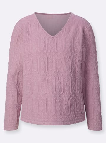 WITT WEIDEN Langarmshirt in mauve-gemustert