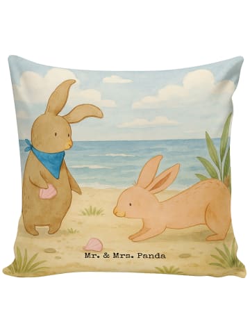 Mr. & Mrs. Panda Kopfkissen Hasen Muschel Design ohne Spruch in Weiß