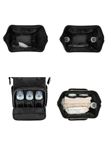 Kikkaboo Wickeltasche Siena in schwarz