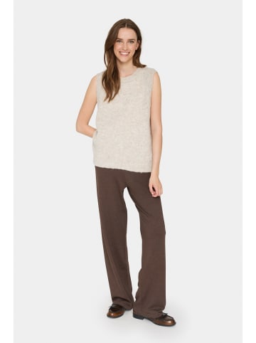 SAINT TROPEZ Strickweste GelaSZ Lockere Passform in Gray Morn