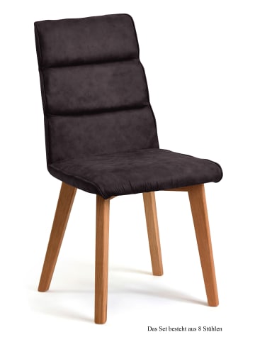 58 aufm Kessel ESSZIMMERSTUHL (8er-Set) Darell 47x92x60 Eiche geölt/Espresso