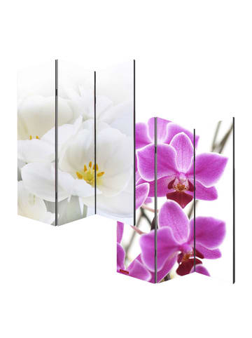 MCW Foto-Paravent Bagheria, 180x120cm, Orchidee