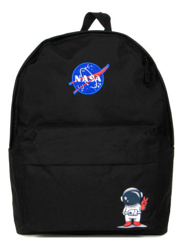 COFI 1453 Astronauten Rucksack für Kinder Schule Freizeit in Schwarz