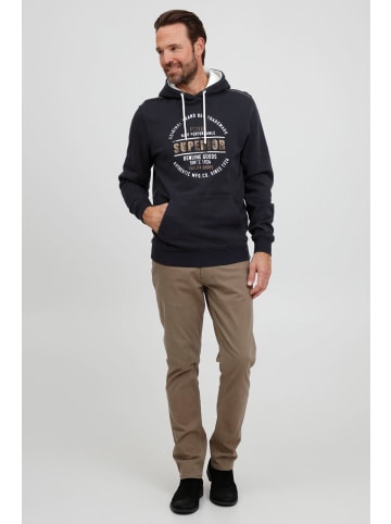 FQ1924 Kapuzenpullover FQThorin 21900110-ME Moderner Kapuzenpullover mit Print in Blau