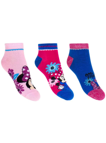 Disney Minnie Mouse 3er - Pack Kindersocken Disney Minnie Mouse in Bunt