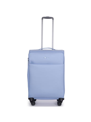 Stratic Stratic Light + 4 Rollen Trolley 68 cm mit Dehnfalte in light blue