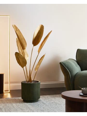 Beliani Kunstpflanze BANANA TREE in Gold - (W) 60 x (H) 123 x (L) 60 cm