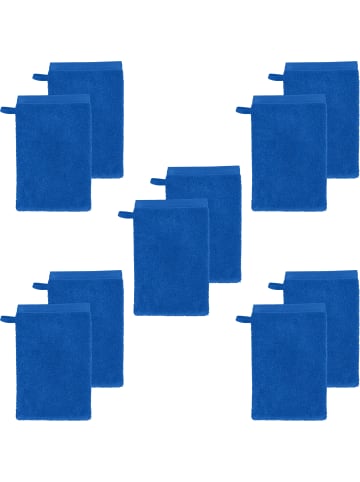 Erwin Müller Frottier Waschhandschuh 10er-Pack Heidenheim in azur