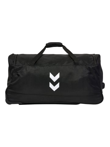 Hummel Große Trolley Sport Tasche mit Rollen Weiche Reisetasche in Schwarz