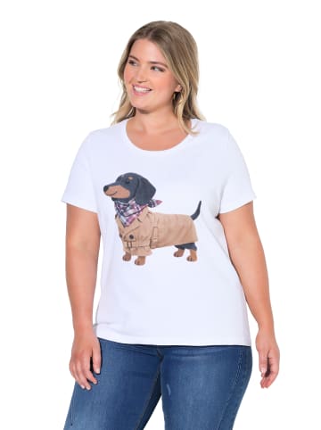 Ulla Popken Shirt in schneeweiß