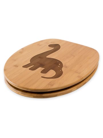 Mr. & Mrs. Panda WC Brille Dinosaurier Langhals ohne Spruch in Transparent