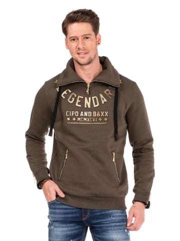 Cipo & Baxx Sweatshirt in Khaki