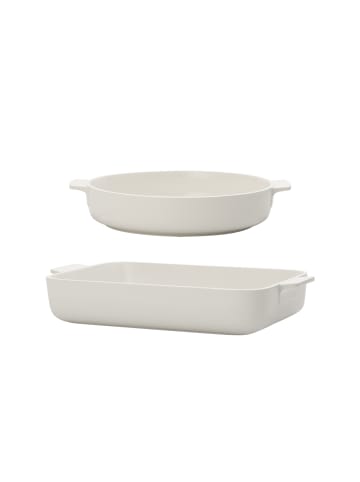 Villeroy & Boch 2er Set Auflaufformen groß Clever Cooking in Weiß in weiß