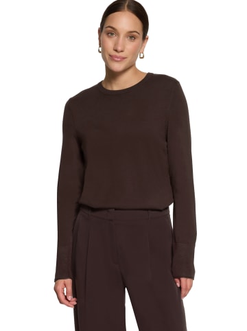 Zero  Feinstrickpullover mit Stehkragen in Chocolate Plum