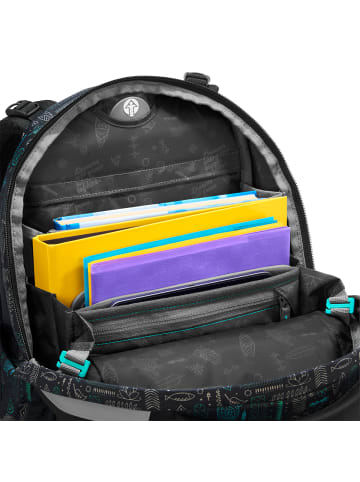 Coocazoo Schulrucksack-Set MATE Humedica "Free Spirit" 2-tlg. in Schwarz