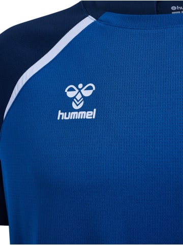 Hummel T-Shirt "Hmllead 2.0 Jersey S/S" in Blau