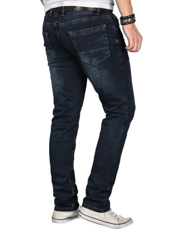 Alessandro Salvarini Jeans A. Salvarini Herren Jeans Salvarini-Basic3 in Nachtblau