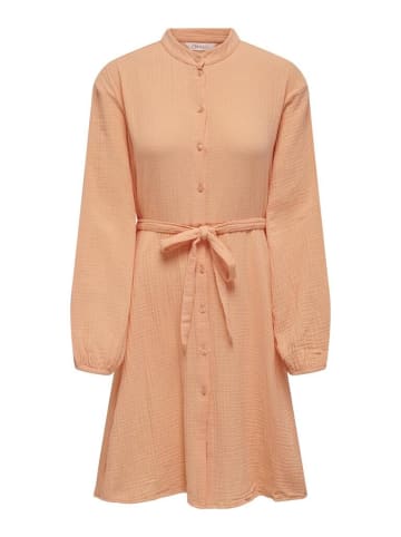 ONLY Kleid in Orange Chiffon