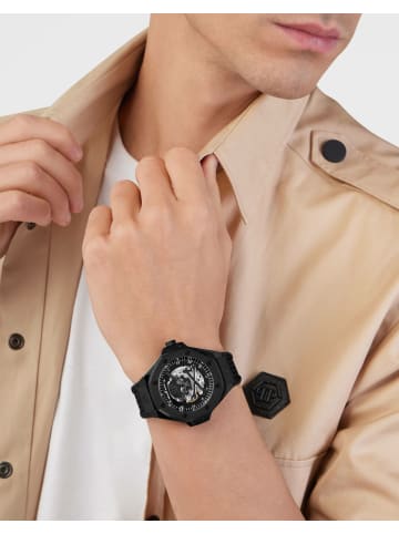 Philipp Plein Automatikuhr für Herren in Schwarz