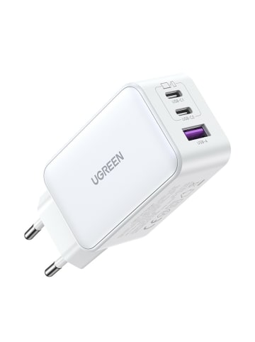 Ugreen Ugreen CD244 65W USB-A / 2x USB-C GaN-Schnellladegerät - Weiß in Weiß