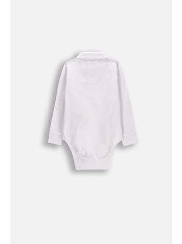 Coccodrillo Langarm-Body in weiß
