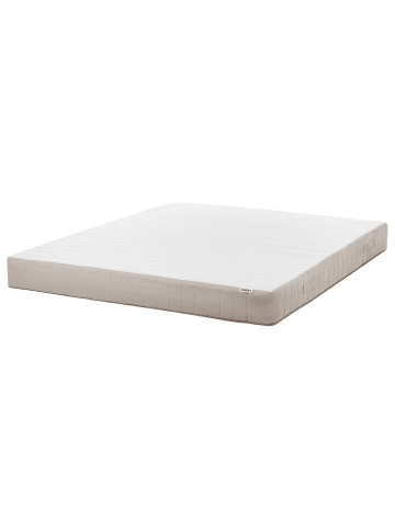 Beliani Matratze SPRINGY in Weiß/Grau - (W) 180 x (H) 20 x (L) 200 cm