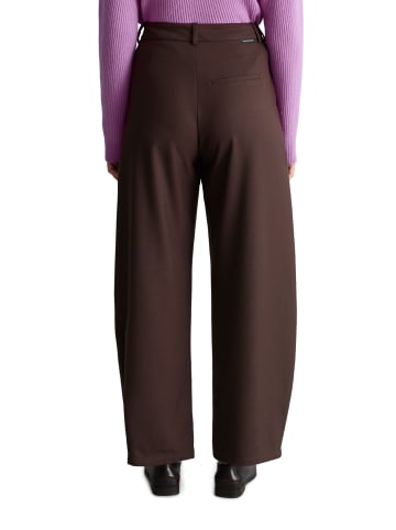Twill-Hose wide in Espresso Brown
