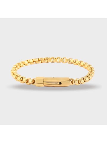 Adeliás Unisex Armband aus Edelstahl 22 cm in gold
