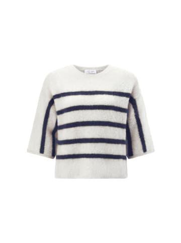 Rich & Royal Strickpullover in ecru marine - 0002