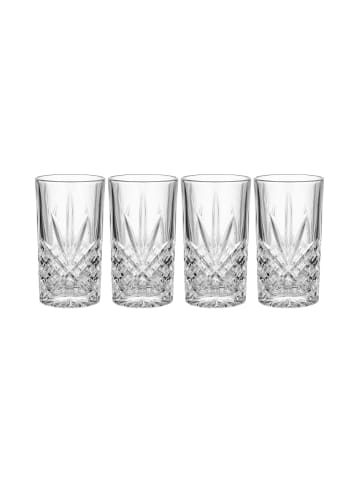 Butlers 4x Longdrinkgläser 330ml CRYSTAL CLUB in Transparent