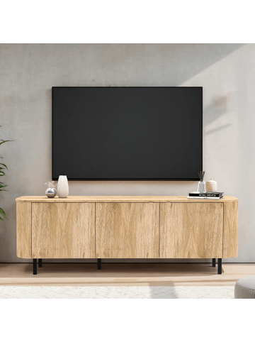 CALICOSY TV-Möbel LUCIA in Helles - (W) 180,2 x (H) 60,2 x (L) 42 cm