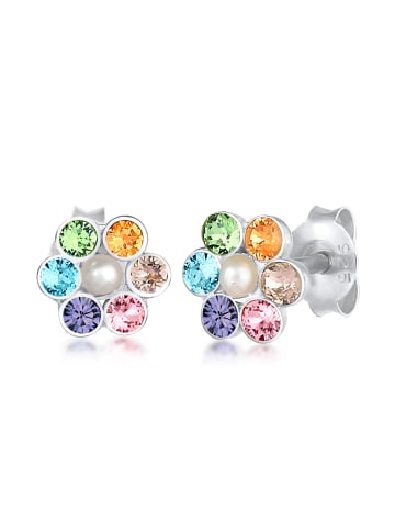 Elli Ohrringe 925 Sterling Silber Blume in Silber