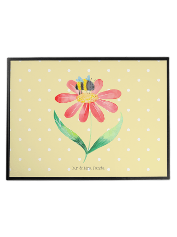 Mr. & Mrs. Panda Bastelunterlage Hummel Blume ohne Spruch in Gelb Pastell